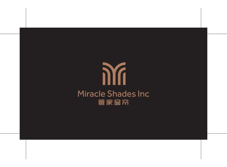 The "Miracle Shades Inc" logo, depicting an abstract shape and the company name in two different languages